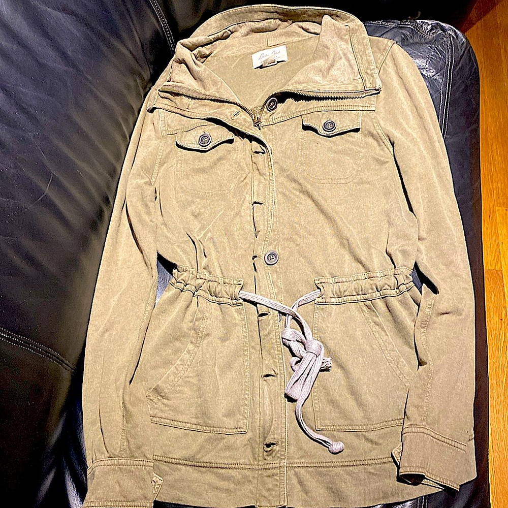 FINAL SALE!! LUCKY BRAND VTG Army Long Button Wrap Cardigan Women's M Jacket